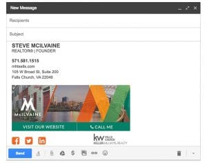 Email Stationery Sample: Steve McIlvaine