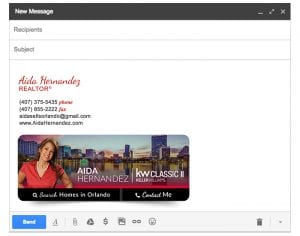 Email Stationery Sample: Aida Hernandez