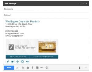 Email Stationery Sample: Washington Dentistry