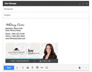 Email Stationery Sample: Whitney Carter