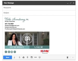 Email Stationery Sample: Dela Armstrong