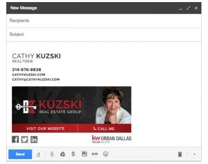 Email Stationery Sample: Cathy Kuzski