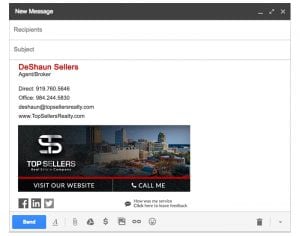 Email Stationery Sample: DeShaun Sellers