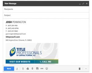 Email Stationery Sample: Josh Pennington