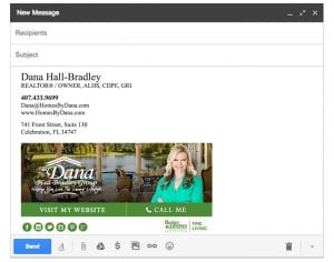 Email Stationery Sample: Dana Hall-Bradley