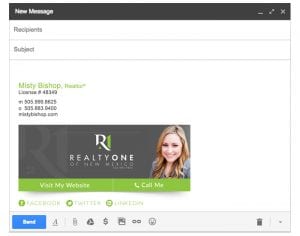 Email Stationery Sample: Misty Bishop